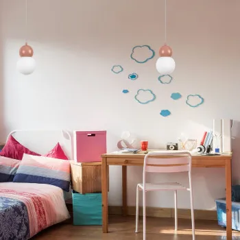 Rábalux Gellia rózsaszín függesztett lámpa (RAB-72280) G9 1 izzós IP20