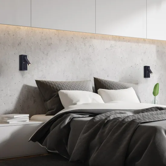 Rábalux Gello fekete LED falikar (RAB-71285) LED 1 izzós IP20