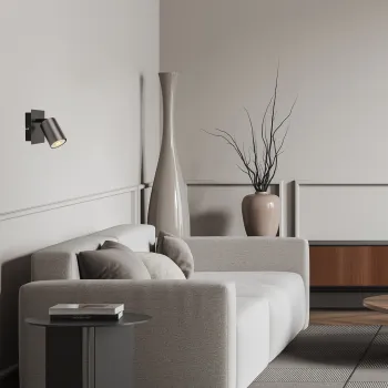 Rábalux Gerhard acélszürke fali spotlámpa (RAB-73071) GU10 1 izzós IP20