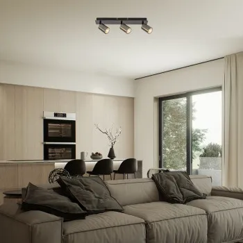 Rábalux Gerhard acélszürke mennyezeti spotlámpa (RAB-73073) GU10 3 izzós IP20