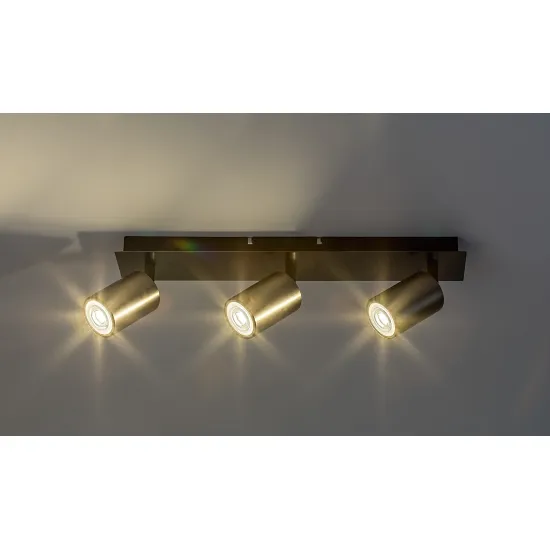 Rábalux Gerhard acélszürke mennyezeti spotlámpa (RAB-73073) GU10 3 izzós IP20