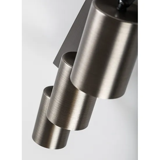 Rábalux Gerhard acélszürke mennyezeti spotlámpa (RAB-73073) GU10 3 izzós IP20