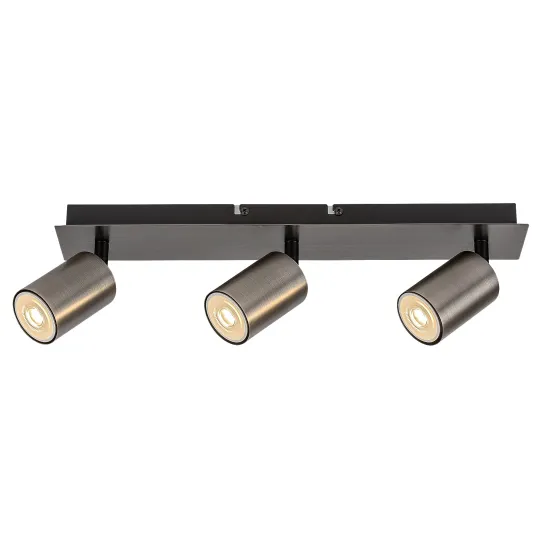 Rábalux Gerhard acélszürke mennyezeti spotlámpa (RAB-73073) GU10 3 izzós IP20