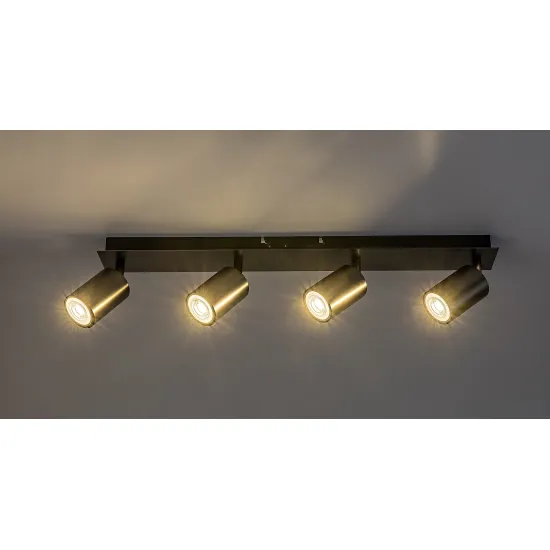 Rábalux Gerhard acélszürke mennyezeti spotlámpa (RAB-73074) GU10 4 izzós IP20