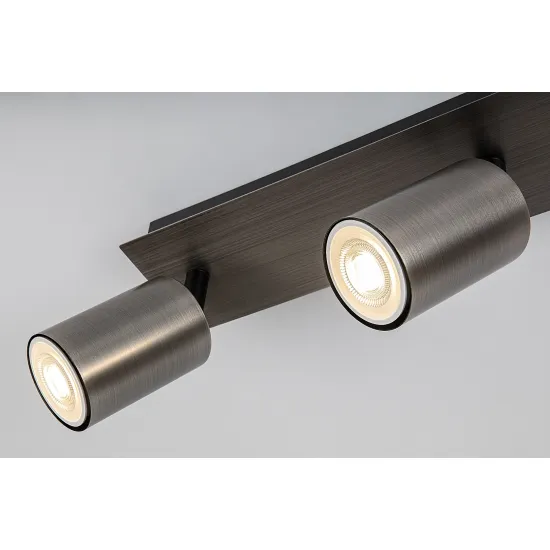 Rábalux Gerhard acélszürke mennyezeti spotlámpa (RAB-73074) GU10 4 izzós IP20