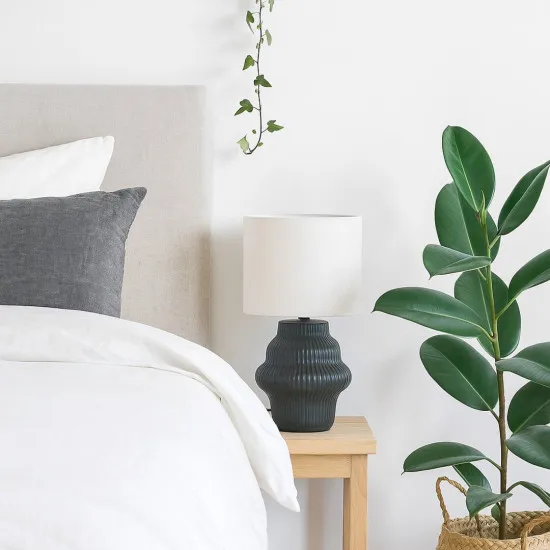 Rábalux Glimo fekete asztali lámpa (RAB-74058) E14 1 izzós IP20