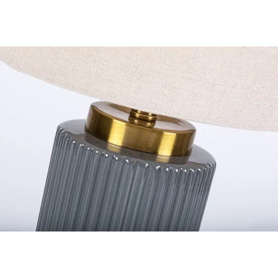 Rábalux Glovy szürke asztali lámpa (RAB-74045) E14 1 izzós IP20