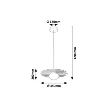 Rábalux Glowbells grézs-fehér függesztett lámpa (RAB-72461) G9 1 izzós IP20