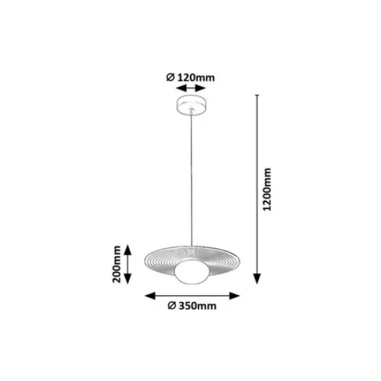 Rábalux Glowbells grézs-fehér függesztett lámpa (RAB-72461) G9 1 izzós IP20