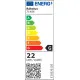 Rábalux Golwen fehér-fekete LED mennyezeti lámpa (RAB-71406) LED 1 izzós IP20