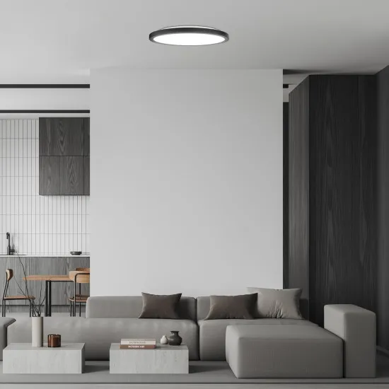 Rábalux Gonzalo fekete LED mennyezetbe építhető lámpa (RAB-71097) LED 1 izzós IP20