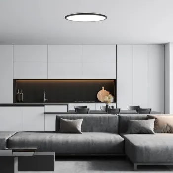 Rábalux Gonzalo fekete LED mennyezetbe építhető lámpa (RAB-71098) LED 1 izzós IP20