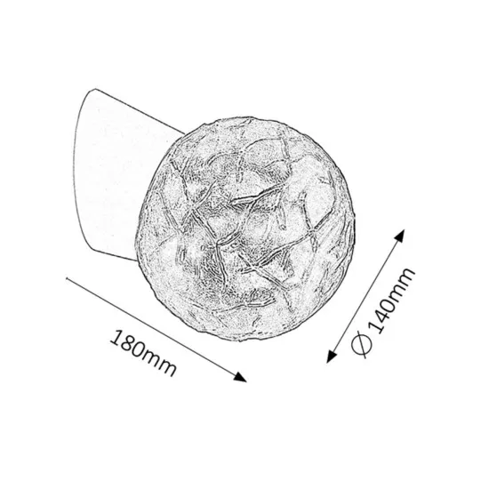 Rábalux Grace fehér fali lámpa (RAB-2432) E27 1 izzós IP20