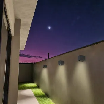 Rábalux Hallstatt antracit LED kültéri fali lámpa (RAB-77168) LED 1 izzós IP54