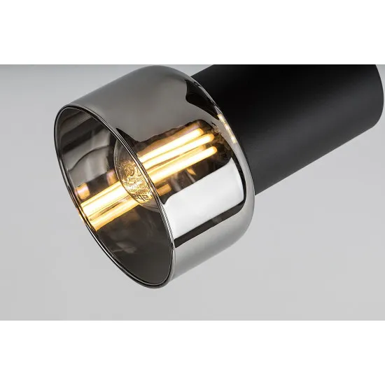 Rábalux Hatice fekete mennyezeti spotlámpa (RAB-73052) E14 1 izzós IP20