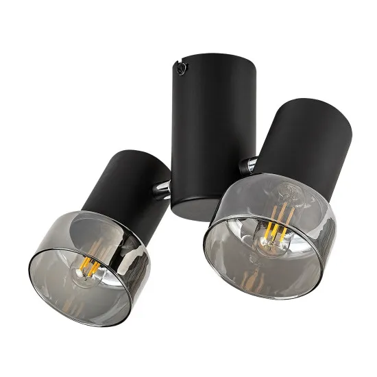 Rábalux Hatice fekete mennyezeti spotlámpa (RAB-73053) E14 2 izzós IP20