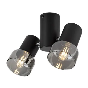 Rábalux Hatice fekete mennyezeti spotlámpa (RAB-73053) E14 2 izzós IP20