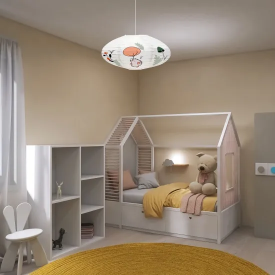 Rábalux Hedgy fehér gyerek mennyezeti lámpa (RAB-71190)  1 izzós IP20
