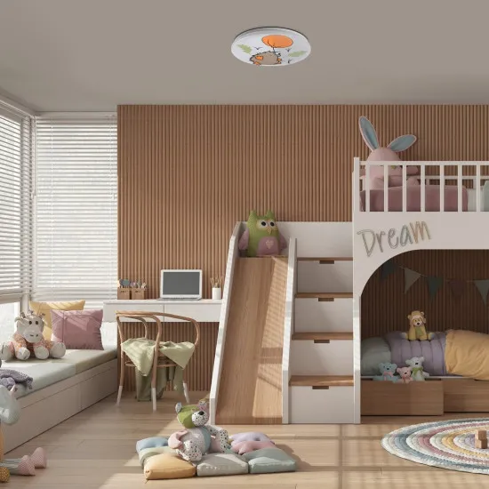 Rábalux Hedgy fehér gyerek LED mennyezeti lámpa (RAB-71191) LED 1 izzós IP20