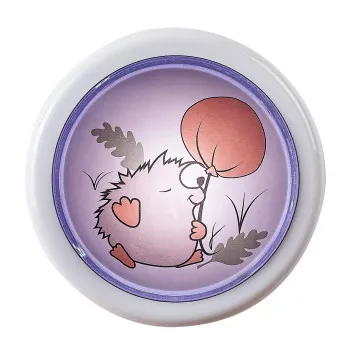 Rábalux Hedgy fehér LED nyomógombos gyereklámpa (RAB-76072) LED 1 izzós IP20