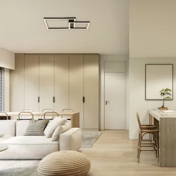 Rábalux Heleth fekete LED mennyezeti lámpa (RAB-71376) LED 1 izzós IP20