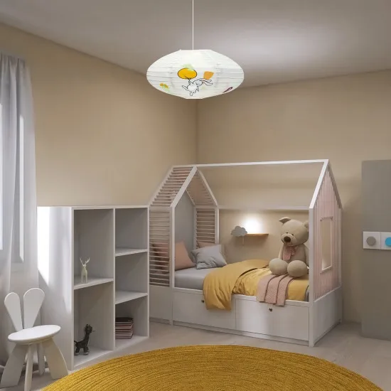 Rábalux Hopply fehér gyerek mennyezeti lámpa (RAB-71408)  1 izzós IP20