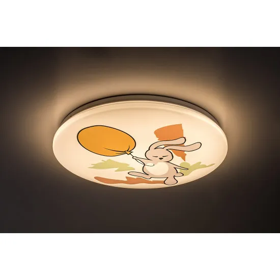 Rábalux Hopply fehér gyerek LED mennyezeti lámpa (RAB-71409) LED 1 izzós IP20