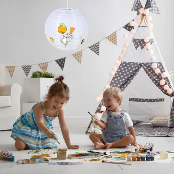 Rábalux Hopply fehér gyerek függeszték (RAB-72410)  1 izzós IP20