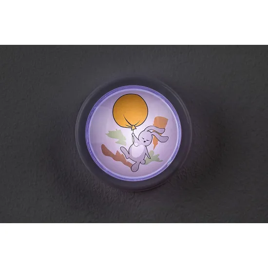 Rábalux Hopply fehér LED nyomógombos gyereklámpa (RAB-76073) LED 1 izzós IP20