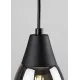 Rábalux Ilmari fekete függesztett lámpa (RAB-72181) E27 1 izzós IP20