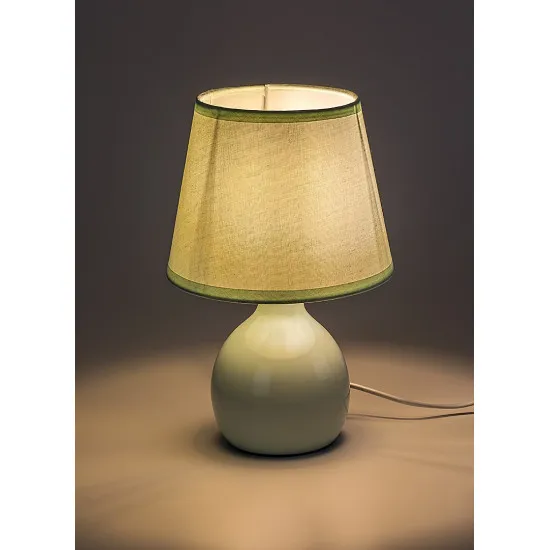 Rábalux Ingrid zöld asztali lámpa (RAB-74077) E14 1 izzós IP20