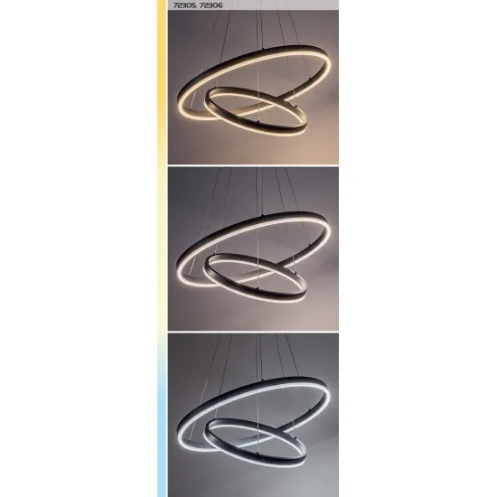 Rábalux Isaure fekete LED függesztett lámpa (RAB-72305) LED 1 izzós IP20