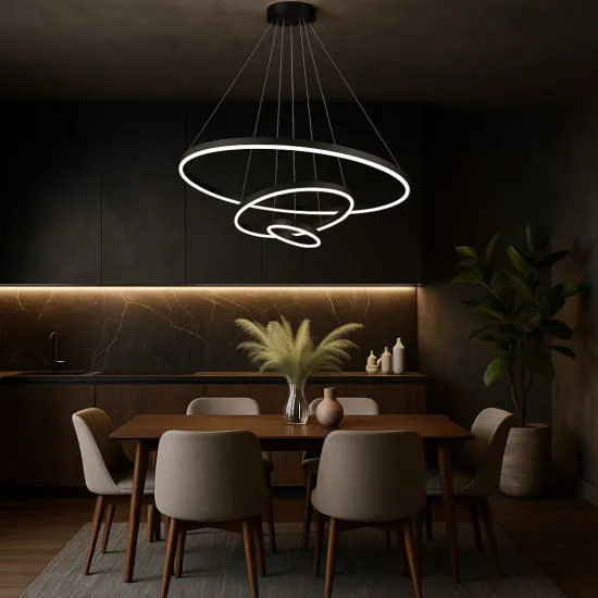 Rábalux Isaure fekete LED függesztett lámpa (RAB-72306) LED 1 izzós IP20