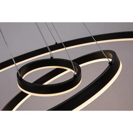 Rábalux Isaure fekete LED függesztett lámpa (RAB-72306) LED 1 izzós IP20