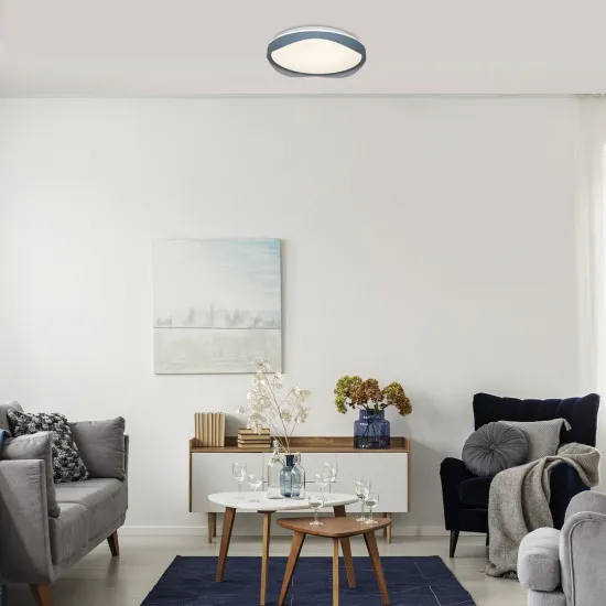 Rábalux Israh szürke LED mennyezeti lámpa (RAB-71249) LED 1 izzós IP20