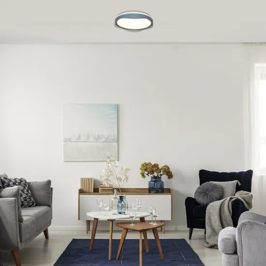 Rábalux Israh szürke LED mennyezeti lámpa (RAB-71250) LED 1 izzós IP20