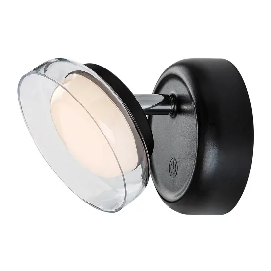 Rábalux Javi fekete LED falikar (RAB-71272) LED 1 izzós IP20