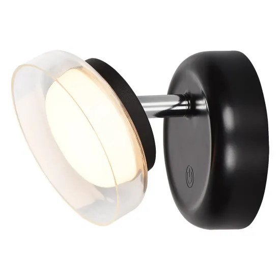 Rábalux Javi fekete LED falikar (RAB-71272) LED 1 izzós IP20