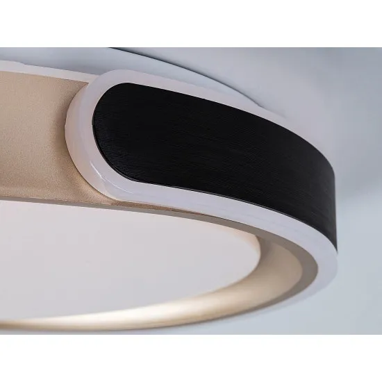 Rábalux Jindri fekete-arany LED mennyezeti lámpa (RAB-71292) LED 1 izzós IP20