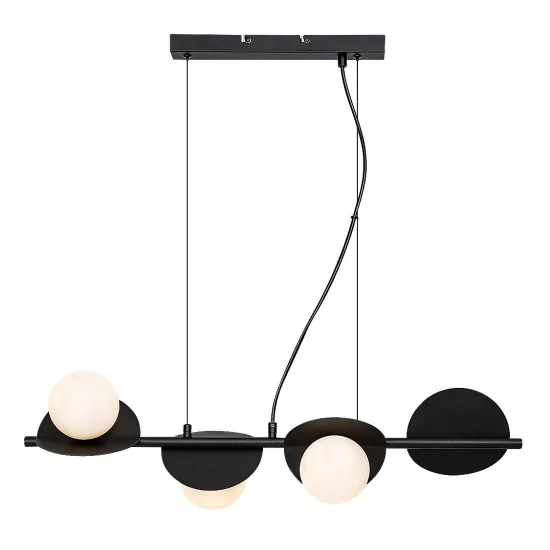 Rábalux Jules fekete függesztett lámpa (RAB-72225) G9 4 izzós IP20