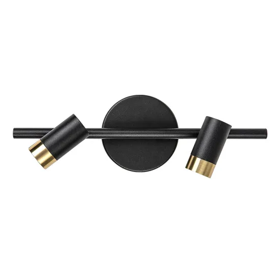 Rábalux Kadir fekete-arany fürdőszobai LED falikar (RAB-75041) LED 1 izzós IP44