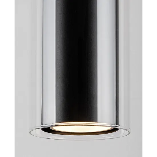 Rábalux Kalevi matt fekete függesztett lámpa (RAB-72047) GU10 1 izzós IP20