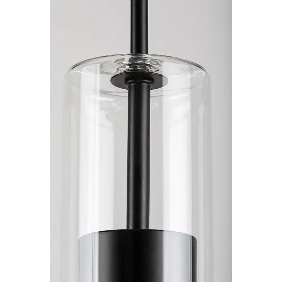 Rábalux Kalevi matt fekete függesztett lámpa (RAB-72047) GU10 1 izzós IP20