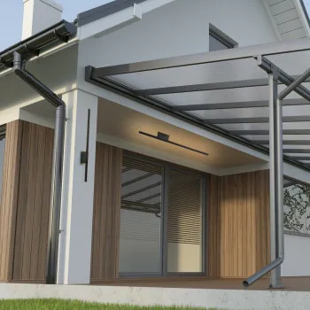 Rábalux Kelebia fekete LED kültéri fali lámpa (RAB-77125) LED 1 izzós IP44