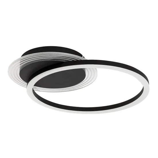 Rábalux Kerstin fekete LED mennyezeti lámpa (RAB-71368) LED 1 izzós IP20