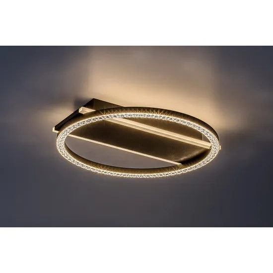 Rábalux Kerstin fekete LED mennyezeti lámpa (RAB-71369) LED 1 izzós IP20