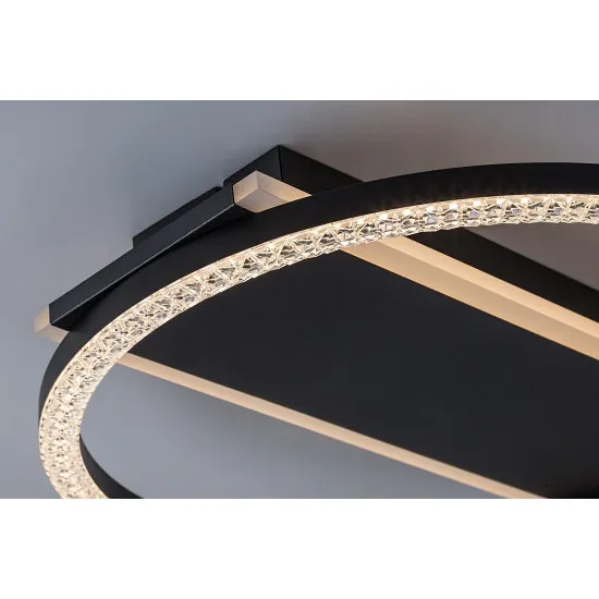 Rábalux Kerstin fekete LED mennyezeti lámpa (RAB-71369) LED 1 izzós IP20