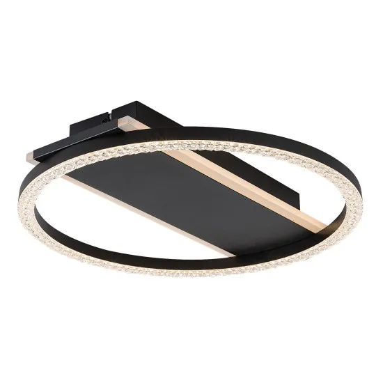 Rábalux Kerstin fekete LED mennyezeti lámpa (RAB-71369) LED 1 izzós IP20