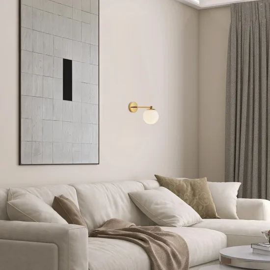 Rábalux Kiara arany falikar (RAB-71081) E27/G45 1 izzós IP20