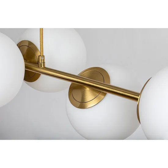 Rábalux Kiara arany függesztett lámpa (RAB-72249) E27/G45 6 izzós IP20